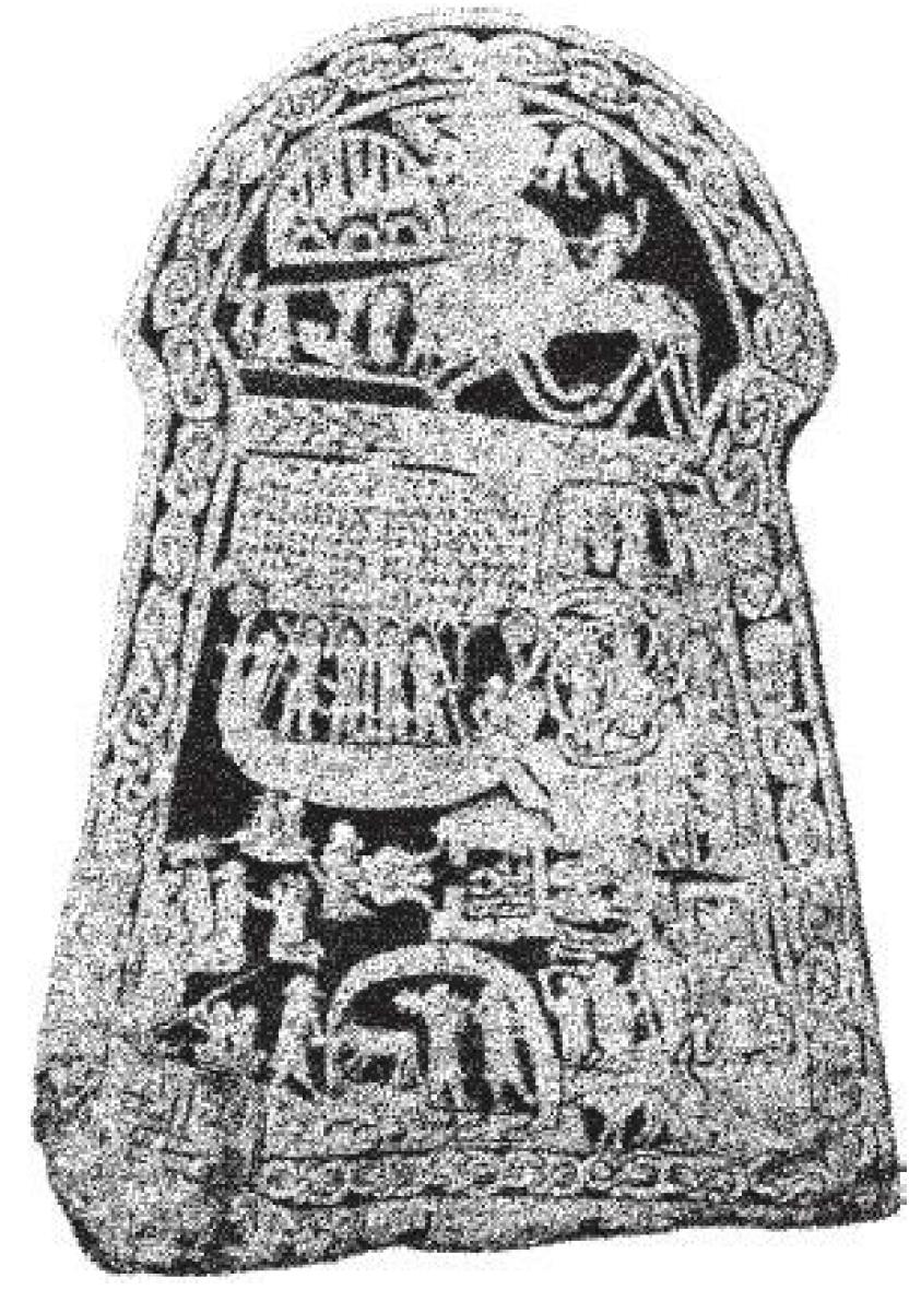 Рис. 48. Один из «памятных камней» с острова Готланд «Ардре VIII», VIII в.