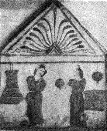 Рис. 3. Роспись луканских гробниц близ Пестума