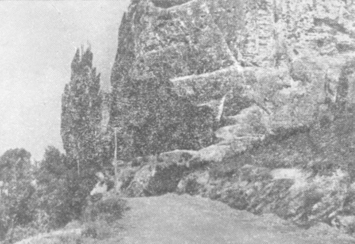 Рис. 10. Мезолитическая стоянка, грот Таш-Аир, Крым. (Фото А. А. Формозова)