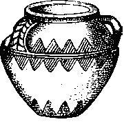 Рис. 145. Бретонский сосуд бронзового века.