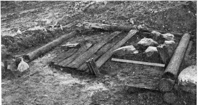 Рис. 3. Раскопанные остатки дома на полуострове Бреггер.