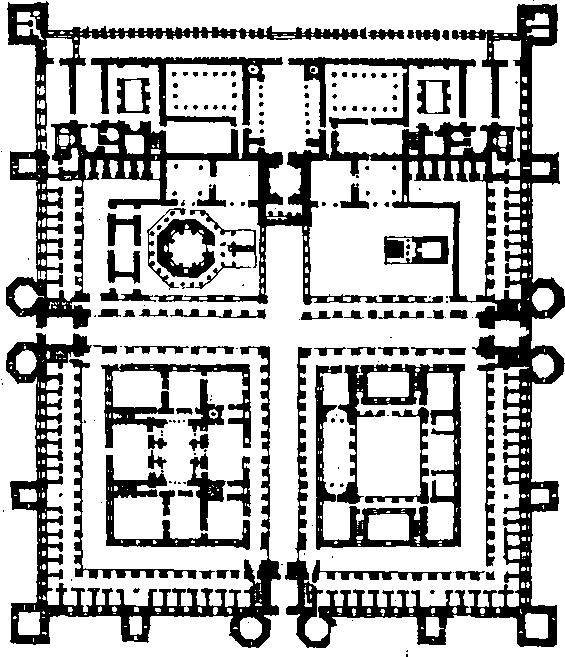 Сплит. Дворец Диоклетиана. План