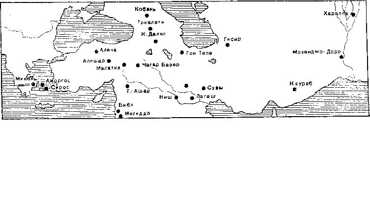 Рис. 7. Карта распространения булавок