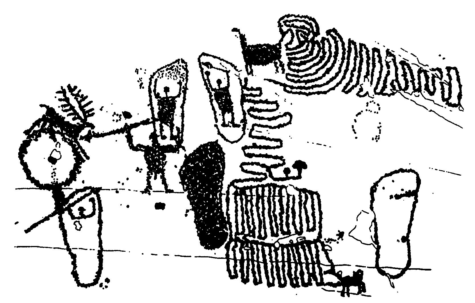 Рис. 11. Петроглифы в долине Валкамоника, итальянские Альпы. 850-700 гг. до н.э. 
