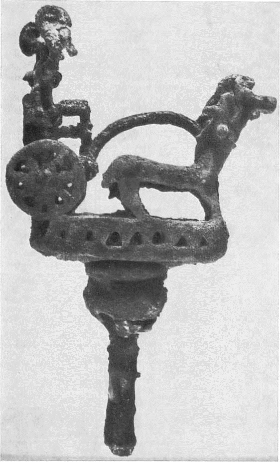 36. Бронзовая модель колесницы из Лчашена. Конец II тыс. до н.э.