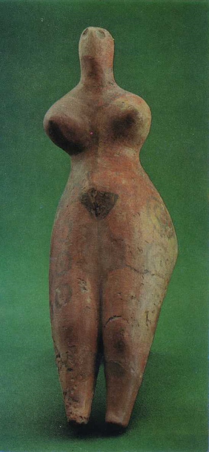 14. Женская статуэтка из Ялангач-тепе. Ангобированная глина. Середина IV тыс. до н. э.