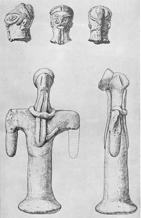 15. Мужские статуэтки из Кара-тепе. Глина. III тыс. до н. э.