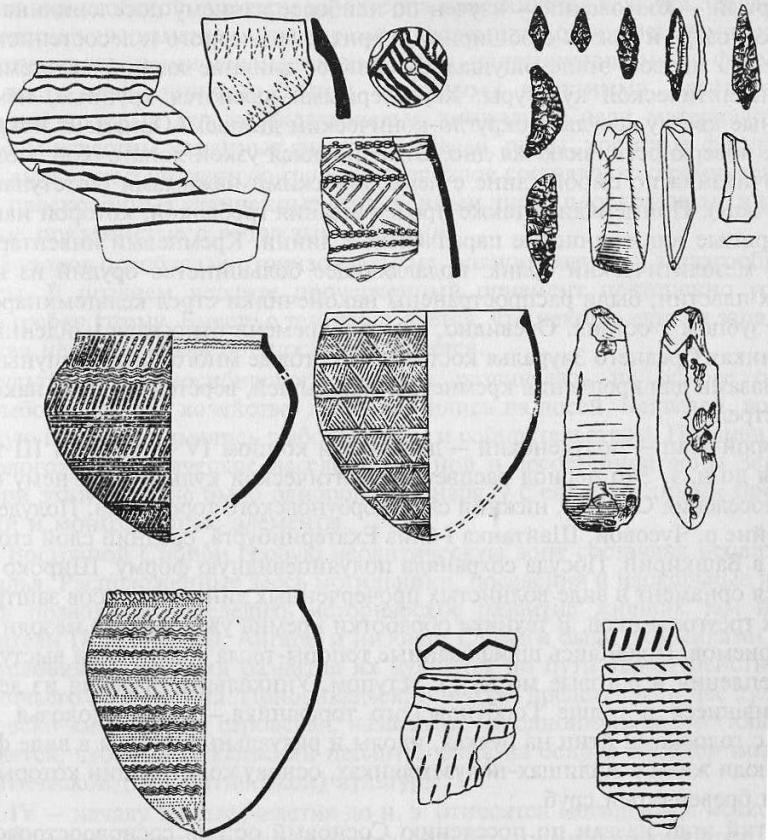 Уральский и западносибирский неолит: керамика, каменные наконечники стрел, тесла