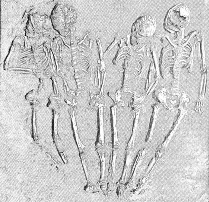 Рис. 31. Поховання маріупольського типу поблизу Олександрії на р. Оскол