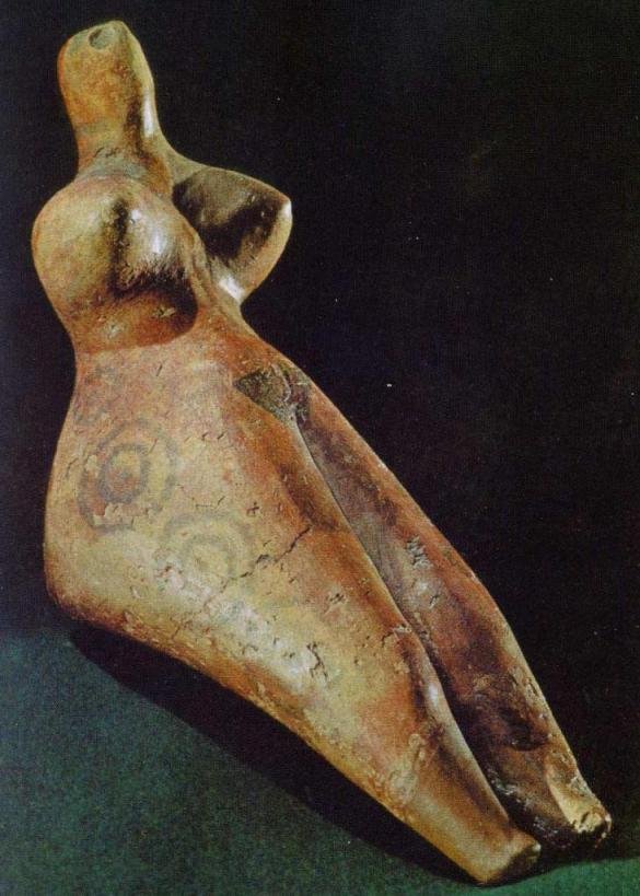 Энеолитическая керамическая статуэтка, культура анау, Туркмения