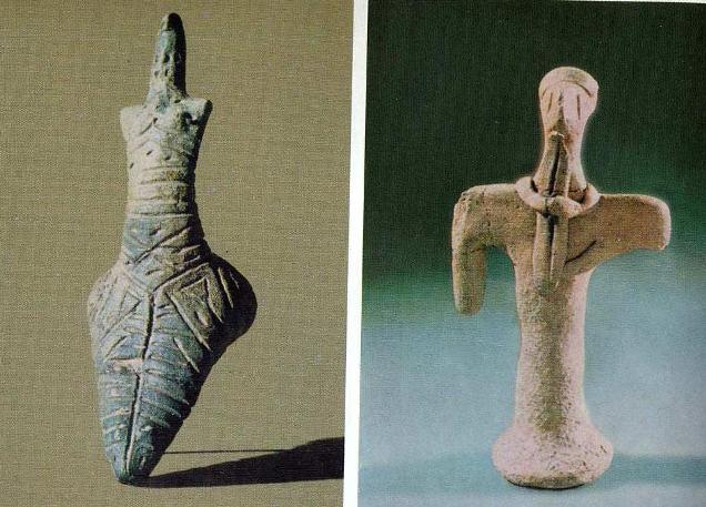 Энеолитические керамические статуэтки, культура анау, Туркмения