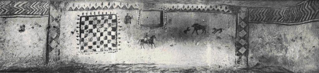 Рис. 7-а. Неаполь Скифский. Роспись западной стены склепа № 9.