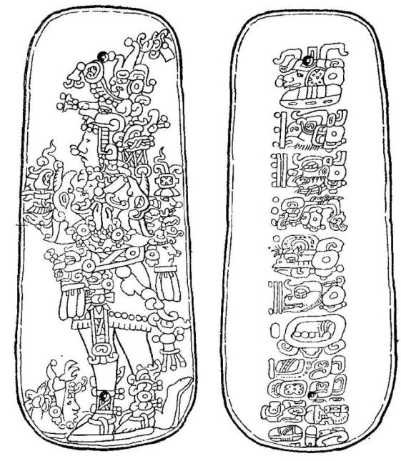 Древнейшая иероглифическая надпись майя. Лейденская таблица