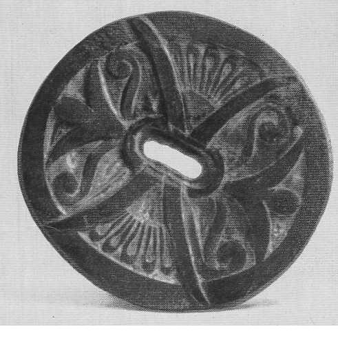305. Орнамент — логос и пальметка. Пазырык, первый курган.