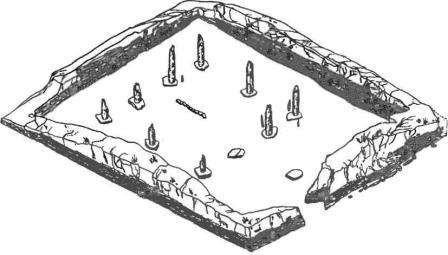  Руины манихейского храма Марса. XI в. Уйбатский город. Хакасия