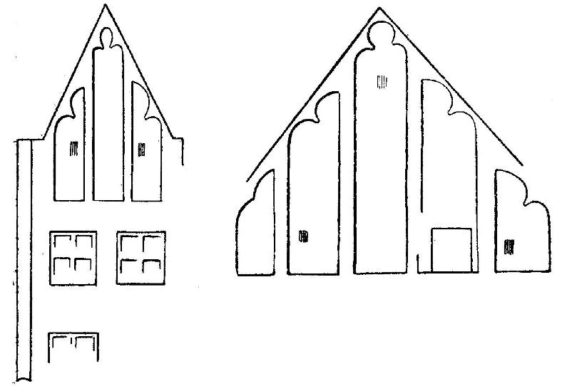 Рис. 18. Таллин. Схема обработки щипцов городского дома.