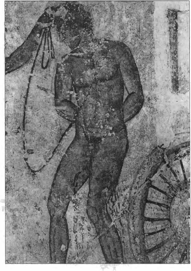 Принесение в жертву троянского пленника. Фреска гробницы Франсуа из Вульчи. III в. до н.э.